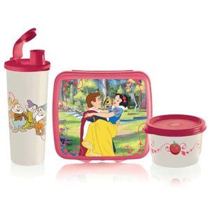 Tupperware snow white lunch set